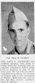 PFC Dave Edward Lockhart (1923-1999)