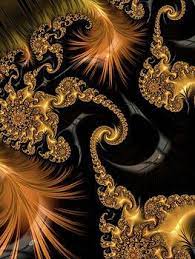 matthias hauser fractal art golden brown and black fractal art fractals art
