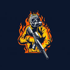Logotipo Do Jogo Mascote Esport Com Ilustracao De Sniper Logo Design Art Game Logo Game Logo Design