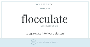 Word Of The Day Flocculate Uncommon Words Words Unusual Words