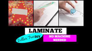 Dollar Tree Diy How To Laminate Without A Laminator Youtube