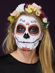 Totenmaske Schminken Step By Step Anleitung Mexikanische Totenmaske Masken Schminken