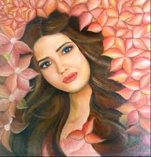 Buy Angelic Handmade Painting by DHVANI PATEL. Code:ART_3874_32068