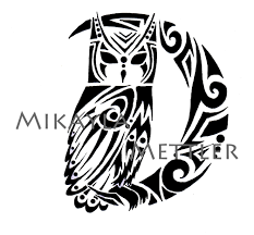 An owl tattoo on the nape cleverly imitates the real lifestyle of the bird as the nape can conceal the bird during the day and reveal during the night. Tribal Owl Tattoos Owl Tattoo Design Mens Owl Tattoo