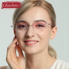 Achetez en ligne lunettes de vue prada prada cinéma evolution pr 11tv, en savoir plus sur la collection prada, les couleurs et les tailles du modèle prada cinéma evolution pr. Chashma B Lunettes De Vue En Titane Pour Femmes Lunettes A La Mode Diamants Garnis Monture De Lunettes Monture De Lunettes Pour Femmes Verres De Teinte Aliexpress