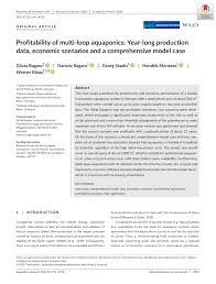 Our product have authentication certification with ce,rohs,ccc,cb, etc. Pdf Profitability Of Multi Loop Aquaponics Year Long Production Data Economic Scenarios And A Comprehensive Model Case