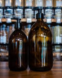 Whatever product your business packaging needs, from glass oil bottles to plastic canisters, we can provide it in your preferred quantity. Pax Whole Foods Eco Goods Amber Glass Pump Bottle 500ml Or 1l