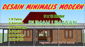 Rumah Limasan Desain Rumah Modern 4 Kamar Teras Depan Cor Beton Youtube