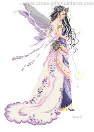 **listed on the pattern, but not longer available, is kreinik #4 braid in 9300. Enchanted Fairy Counted Cross Stitch Patterns And Charts