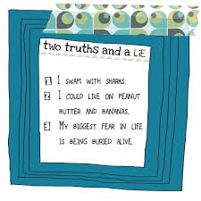 Try out this fun icebreaker in efl/esl classes. Two Truths And A Lie French Lessons Drama Ideas Truth