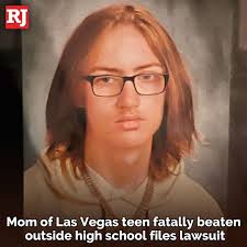 A Las Vegas teacher is suing the Clark County School District over what she  said was a failure to protect her when a student “violently” punched her in  the stomach