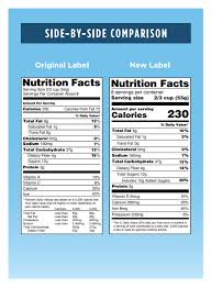 u s nutrition label changes