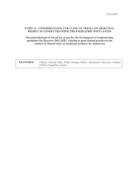 This paper discusses the importance of ethics in research, ethical considerations researchers must observe and the consequences of violating them. Http Ec Europa Eu Health Sites Default Files Files Eudralex Vol 10 Ethical Considerations En Pdf