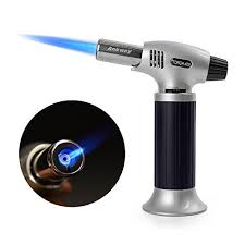 culinary butane torch ankway refillable kitchen blow torch with safety lock adjustable flame for creme brulee meat seafood butane not included how bar