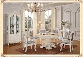Benfield natural finish upholstered dining chair with biscuit beige seat (set of 2) (20.6 in. Luxury Wooden Ding Table And Chair White Color Dining Sets Classical Dining Table Dining Room Furniture Dining Room Furniture Dining Setwhite Dining Set Aliexpress
