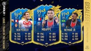 Choose from any player available and discover average rankings and prices. Fifa 21 Ligue 1 Tots Predictions Tots Mbappe Tots Neymar Tots Ben Yedder Tots Depay Tots Bamba Youtube
