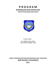 Eka aryani 14713251016 program studi bimbingan dan konseling program pascasarjana universitas negeri yogyakarta 2015 perencanaan layanan bimbingan konseling indikator : Contoh Program Bk Sesuai Pop Bk