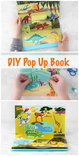 This post shares four creative diy book cover ideas using paint and paper! Diy Pop Up Book Animals Themed Video Gluesticks Blog