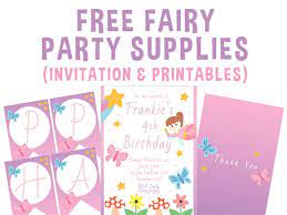 Check spelling or type a new query. Free Fairy Party Supplies Invitations And Party Printables