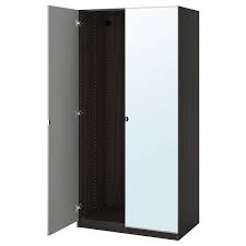 Quickly find the best offers for ikea mirrored wardrobes uk on newsnow classifieds. Pax Wardrobe With 2 Doors Black Brown Vikedal Mirror Glass Ikea
