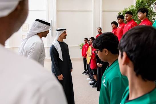 Hamdan bin Mohamed bin Zayed receives winners of UAE Wrestling Federation Cup, UAE Wrestling Clubs League for 2025–2026 season H.H. Sheikh Hamdan bin Mohamed bin Zayed Al Nahyan, Deputy Chairman of the