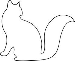 Free Cat Clip Art Image Clipart Illhoustration Of The Outline Of A Cat Cat Outline Outline Drawings Clip Art