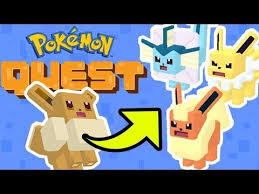 How To Evolve Eevee Into Vaporeon In Pokemon Go How To Get All The Eeveelutions In Pokemon Quest Vaporeon More Hp Stones Than Attack Stones Jolteon Even Amount Of Hp And Pokemon How To Evolve Eevee Eevee