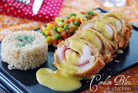 Belzy S Kitchen Chicken Cordon Bleu With Hollandaise Sauce Chicken Cordon Bleu Cordon Bleu Cooking Recipes