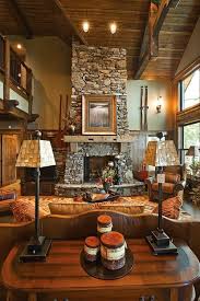 Mike And I Both Love Mountain Lodge Style Living Rooms It Looks So Warm And Cozy My Dream Home Rustic House Rustic Living Room