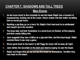 Some of the other boys had other tasks such as making shelters. Chapters 6 7 8 Main Events And Reading Between The Lines Ppt Video Online Download