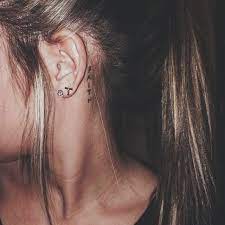 Simple And Meaningful Tattoo Behind The Ear Behind Ear Tattoo Small Behind Ear Tattoos