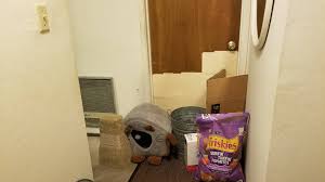 Cat won't stop scratching the door at night? Every Night More Stuff Is Added To The Front Of The Bedroom Door To Keep The Cat From Scratching The Door Imgur