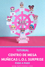 Lol surprise kinderfeestje, hoe doe je dat? L O L Surprise Centro De Mesa Partypop Diy