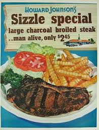 1964 Howard Johnson Restaurant Ad 2 45 Steak Special Vintage Food Ads Other Vintage Recipes Retro Recipes Food Ads
