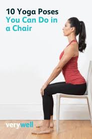 Maybe you would like to learn more about one of these? 10 Yoga Poses You Can Do In A Chair Chair Pose Yoga Standing Yoga Yoga Benefits