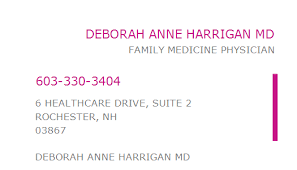 Individual, surgery, vascular surgery, 6 healthcare dr ste 1 1619048220 Npi Number Deborah Anne Harrigan Md Rochester Nh Npi Registry Medical Coding Library Www Hipaaspace Com C 2021