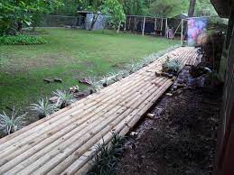 Use Landscape Timbers To Make Walkway Landscape Timber Edging Landscape Timbers Landscape Timber
