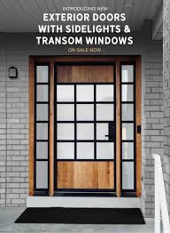Exterior doors, entry doors, wood doors, garage doors. Rustica Hardware New Beautiful Exterior Doors With Sidelights Transom Windows Milled