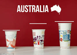 How Mcdonald S Cup Sizes Vary Around The World Daily Mail Online