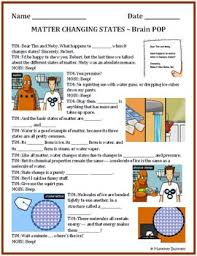 Learn vocabulary, terms and more with flashcards, games and other study tools. Changing States Of Matter For Brainpop Video Distance Learning