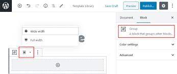 The full site editing framework, fse blocks, the site editor, . How To Set Full Width Content Alignment In Gutenberg Motopress