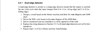 Draw a state diagram 3. Solved 5 5 1 Dual Edge Detector A Dual Edge Detector Is S Chegg Com