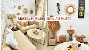 Menggunakan pola, apalagi pola yang ramai akan membuat kesan minimalis dan modern hilang pada desain ruang keluarga di rumah anda. Makeover Ruang Tamu Minimalis Ala Rustic On A Budget From Shopee Indonesia Youtube