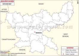 Jharkhand Outline Map Jharkhand Map Map Outline