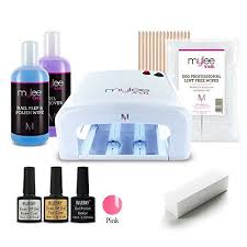 From 35 34 Mylee 9pc Kit Uv 36w Nail Curing Lamp With Bluesky Top Base Coat Mylee Prepwipe Remover 250ml 1 X Gel Pol Lint Free Wipes Bluesky Gel Gel Polish