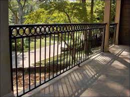 Metal garden railings and fences. 7 Bold Ideas Fence Colours Flower Beds Building Fence Design Cheap Front Fence Cheap Farm Fence Chain Link F Balcony Railing Design Patio Railing Iron Railing