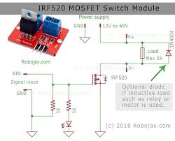Schematic Diagram For Irf520 Mosfet Module Arduino Switch Diode