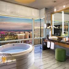 Pamper Yourself In An Aria Sky Villa While Taking In The Views Of Las Vegas Las Vegas Suite Luxury Hotel Bathroom Beautiful Bathrooms Hotel Floor