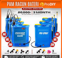 PRO SPRAY/ LADDERMAN/ PRODIY | OGAWA Pam Racun Bateri Pump Racun Tong Racun  Rumput Electric Knapsack Sprayer Pump
