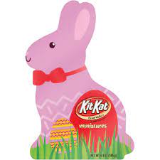 Kit Kat Crisp Wafer Milk Chocolate Candy Bars Miniatures Easter Bunny Box 6 9 Oz Walmart Com Walmart Com